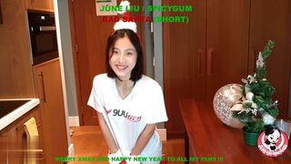 【June Liu】全网首发-香辣口香糖【女王刘玥】-【和圣诞老人性爱】国际名媛极品骚货留学生，高清720P原版无水印
