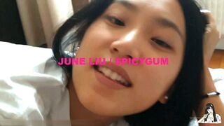 【June Liu】全网首发-香辣口香糖【女王刘玥】-【深情接吻】国际名媛极品骚货留学生，高清720P原版无水印